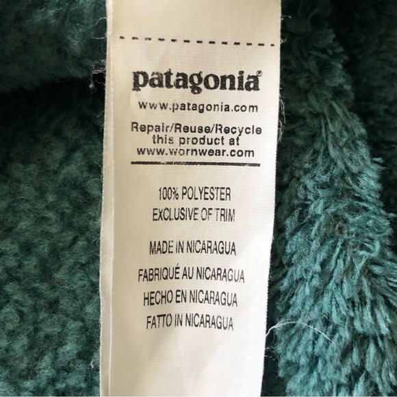 PATAGONIA Re-tool Snap-T Fleece Pullover Sweater in Regan Green – Girl's XL - Picture 12 of 15